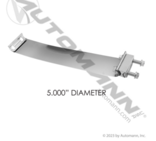 Automann Band Clamp Flat 5in S.Steel