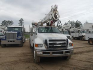 2016 Ford F-750 Diesel 4x2 Terex Commander 4047 Digger Derrick Truck