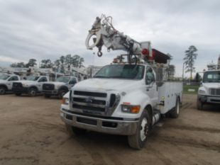 2016 Ford F-750 Diesel 4x2 Terex Commander 4047 Digger Derrick Truck