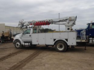 2016 Ford F-750 Diesel 4x2 Terex Commander 4047 Digger Derrick Truck