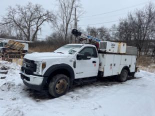 2018 Ford F-550 4x4 Auto Crane HC7 Service Truck