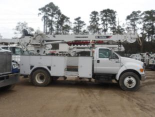 2016 Ford F-750 Diesel 4x2 Terex Commander 4047 Digger Derrick Truck