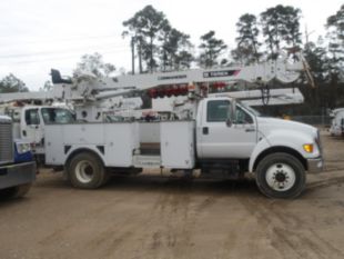 2016 Ford F-750 Diesel 4x2 Terex Commander 4047 Digger Derrick Truck