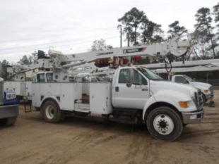 2016 Ford F-750 Diesel 4x2 Terex Commander 4047 Digger Derrick Truck