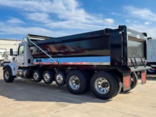 2025 Peterbilt 567 12x4 Ox Bodies 20' Stampede Dump Truck