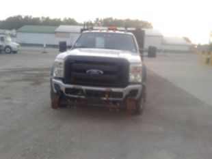 2016 Ford F-550 Powerstroke Diesel Crew Cab 4x4 "Rail Gear Equipped Flatbed Truck