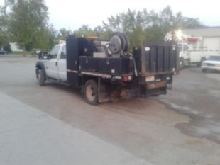 2016 Ford F-550 Powerstroke Diesel Crew Cab 4x4 "Rail Gear Equipped Flatbed Truck