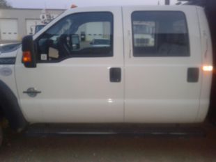 2016 Ford F-550 Powerstroke Diesel Crew Cab 4x4 "Rail Gear Equipped Flatbed Truck