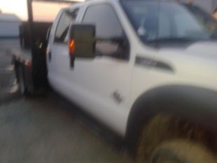 2016 Ford F-550 Powerstroke Diesel Crew Cab 4x4 "Rail Gear Equipped Flatbed Truck
