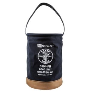 Klein Tools Canvas Bucket, Flame-Resistant, 12-Inch