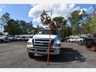 2015 Ford F-750 Diesel 4x2 Terex Commander 4047 Digger Derrick Truck