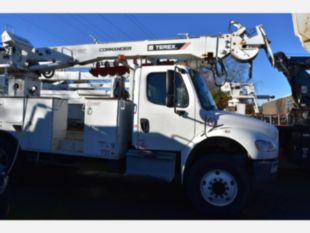 2016 Freightliner M2 Diesel 4x4 Terex Commander C4047 Digger Derrick Truck