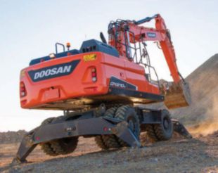 167.6 hp 43,431 lbs Wheeled Hi-Rail Excavator