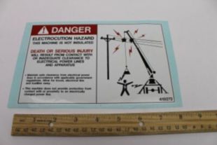 DECAL, ELECTROCUTION HAZARD