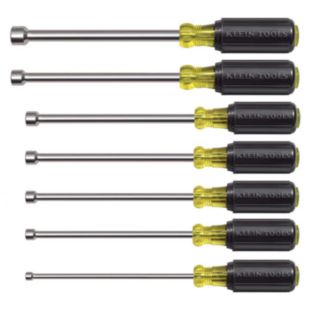 Klein Tools Nut Driver Set, Magnetic Nut Drivers, 6-Inch Shafts, 7-Piece
