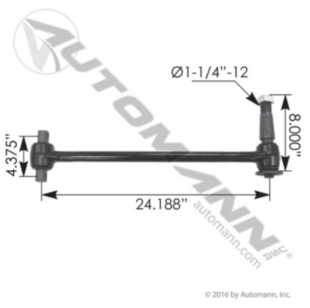 TORQUE ROD 24.300" HENDRICKSON