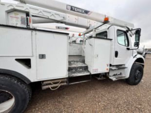 2015 Freightliner M2 Diesel 4x4 Terex HRX-55 Material Handler Bucket Truck