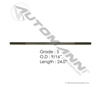 Automann 9/16in X 24in GR5 Threaded Rod