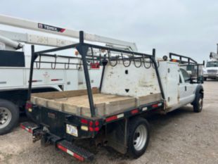 2015 Ford F-550 Crew Cab Powerstroke Diesel 4x4 Flatbed Truck