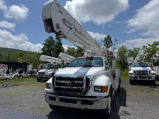 2015 Ford F-750 Diesel 4x2 Altec AA55 Material Handler Bucket Truck