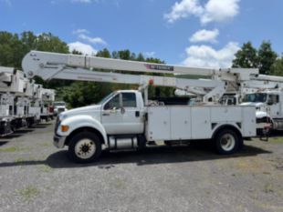2015 Ford F-750 Diesel 4x2 Altec AA55 Material Handler Bucket Truck
