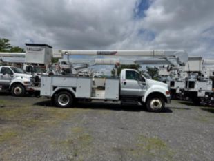 2015 Ford F-750 Diesel 4x2 Altec AA55 Material Handler Bucket Truck