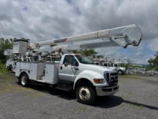 2015 Ford F-750 Diesel 4x2 Altec AA55 Material Handler Bucket Truck
