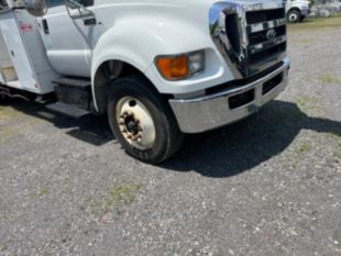 2015 Ford F-750 Diesel 4x2 Altec AA55 Material Handler Bucket Truck