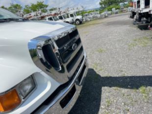 2015 Ford F-750 Diesel 4x2 Altec AA55 Material Handler Bucket Truck