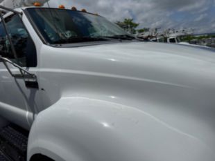 2015 Ford F-750 Diesel 4x2 Altec AA55 Material Handler Bucket Truck