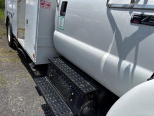 2015 Ford F-750 Diesel 4x2 Altec AA55 Material Handler Bucket Truck