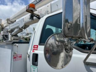 2015 Ford F-750 Diesel 4x2 Altec AA55 Material Handler Bucket Truck