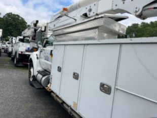 2015 Ford F-750 Diesel 4x2 Altec Material Handler Bucket Truck