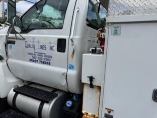 2015 Ford F-750 Diesel 4x2 Altec Material Handler Bucket Truck