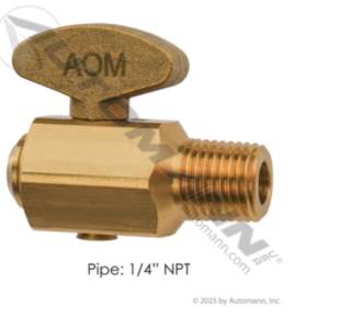 Automann Drain Valve Wing Handle 1/4in NPT