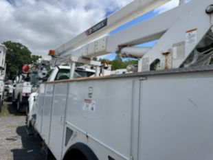 2015 Ford F-750 Diesel 4x2 Altec AA55 Material Handler Bucket Truck