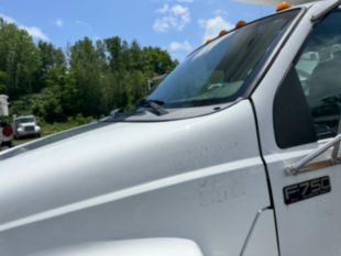 2015 Ford F-750 Diesel 4x2 Altec AA55 Material Handler Bucket Truck
