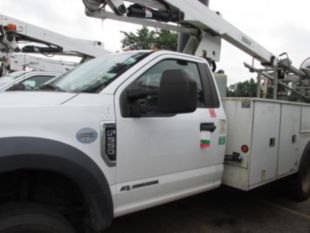 2019 Ford F-550 Powerstroke Diesel 4x2 Versalift STP-36-NE Cable Placer Truck.