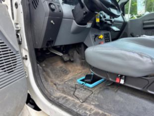 2015 Ford F-750 Diesel 4x2 Altec AA55 Material Handler Bucket Truck