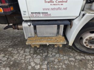 2008 Hino Diesel 4x2 Flatbed Arrow Board Truck