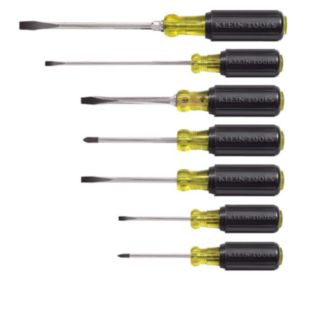 Klein Tools Screwdriver Set, Slotted and Phillips, 7-Piece