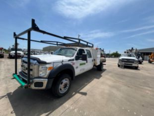 2015 Ford F-550 Crew Cab Powerstroke 4x4 Flat Bed Truck