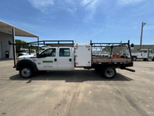 2015 Ford F-550 Crew Cab Powerstroke 4x4 Flat Bed Truck