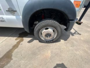 2015 Ford F-550 Crew Cab Powerstroke 4x4 Flat Bed Truck