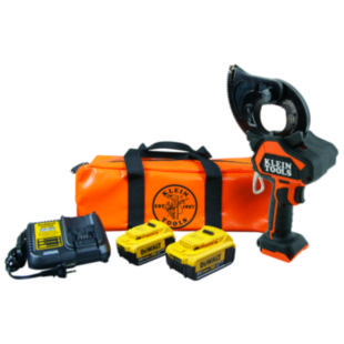 Klein Tools Battery-Operated EHS Closed-Jaw Cutter, 4 Ah