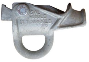 CTOS Pulling Anchor Rod Eye SWL 6,000 LBS Adjustable 1/2" to 1-1/4"