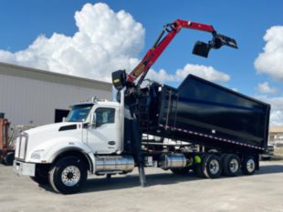 2023 Kenworth T880 8x4 Palfinger Epsilon M13A80 Grapple Loader Truck with 24' 6" Debris Body