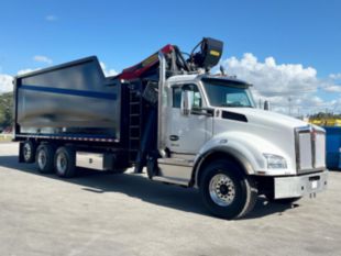 2023 Kenworth T880 8x4 Palfinger Epsilon M13A80 Grapple Loader Truck with 24' 6" Debris Body