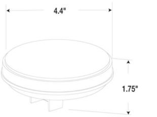 4" RD S/T/T LED AMBER
