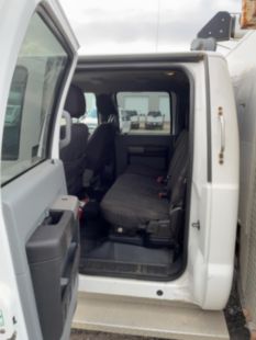 2015 Ford F550 4x4 Palfinger PSC 5025 Hi-Rail Service Truck With Crane